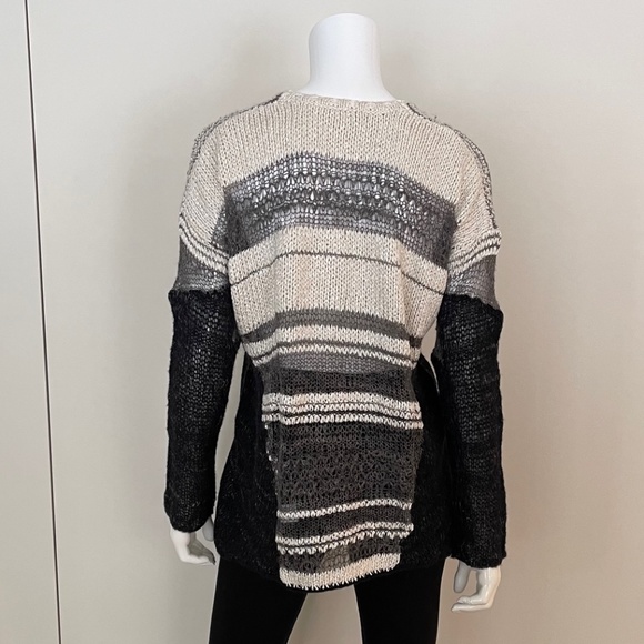 HELMET LANG Knitted Silk and Alpaca-Blend Sweater - Picture 7 of 11